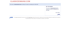 Desktop Screenshot of classicdomains.com